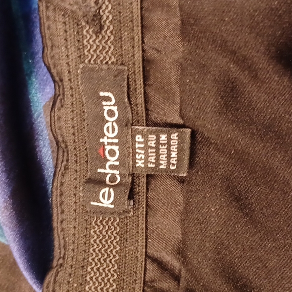 Le Chateau Aqua Print 1 Shoulder Satin Cocktail Dress- Sz. XS - Picture 7 of 10